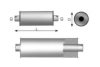 DODGE 73064665 Middle Silencer, universal